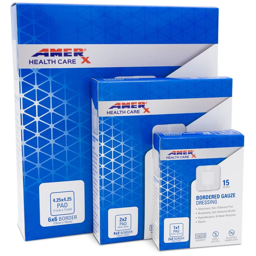 AMERIGEL AMERIGEL Basic Wound Care Bundle (1 oz. Hydrogel Wound Dressing, 2 in. x 2 in. Bordered Gauze Adhesive Bandages) - Moisture-Rich Healing