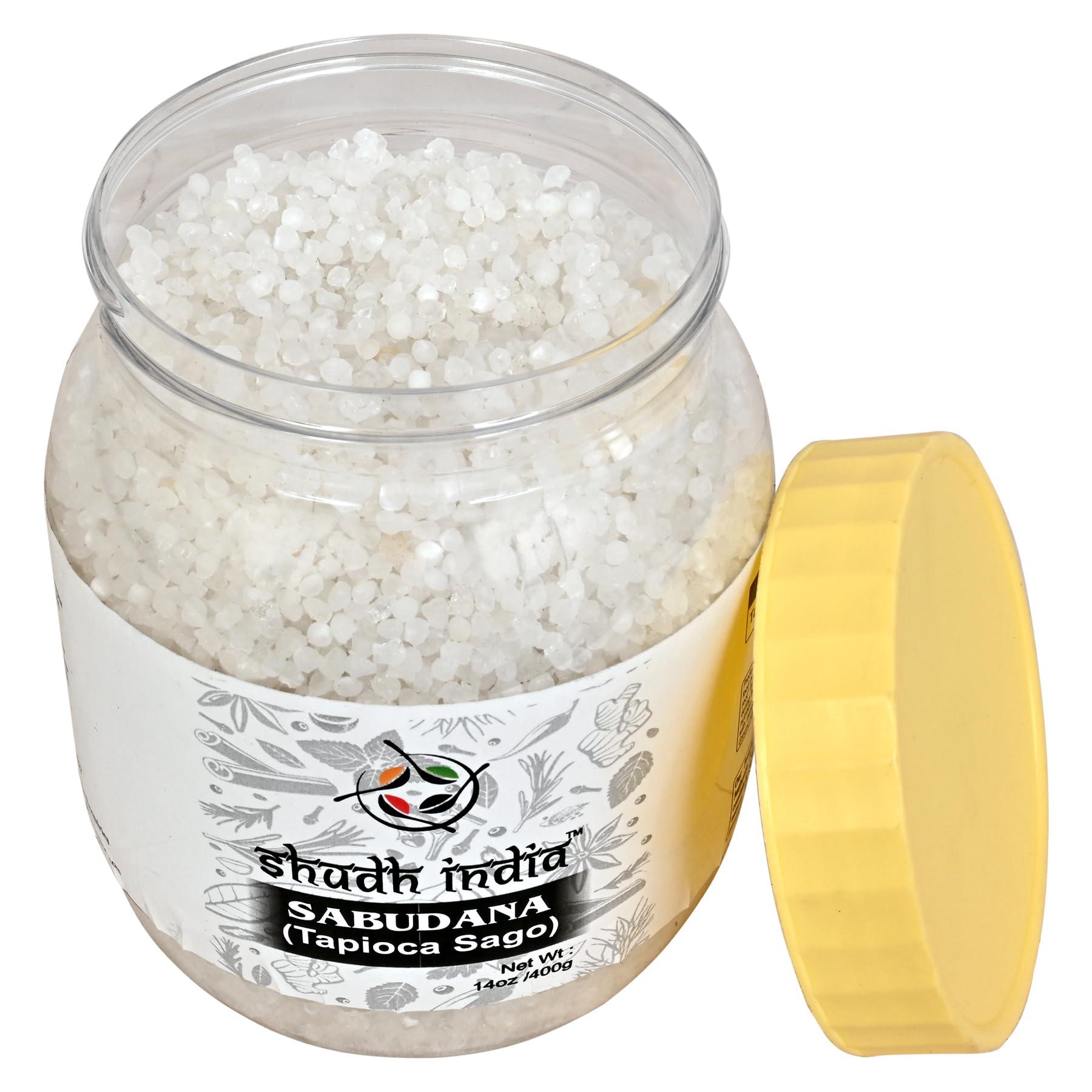 Shudh India Shudh india Sabudana (Tapioca/Sago) Pearls 8.8oz (250g) ~ All Natural | Vegan | No Colors | NON-GMO | Kosher | Indian Origin