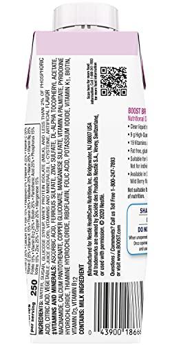 BOOST Boost Breeze Nutritional Drink, Wild Berry, 8 FL OZ (Pack of 12)