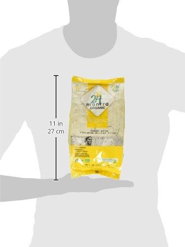 24 Mantara 24 Mantara 24 Mantra Organic Jowar Flour - 2 Lb,, ()