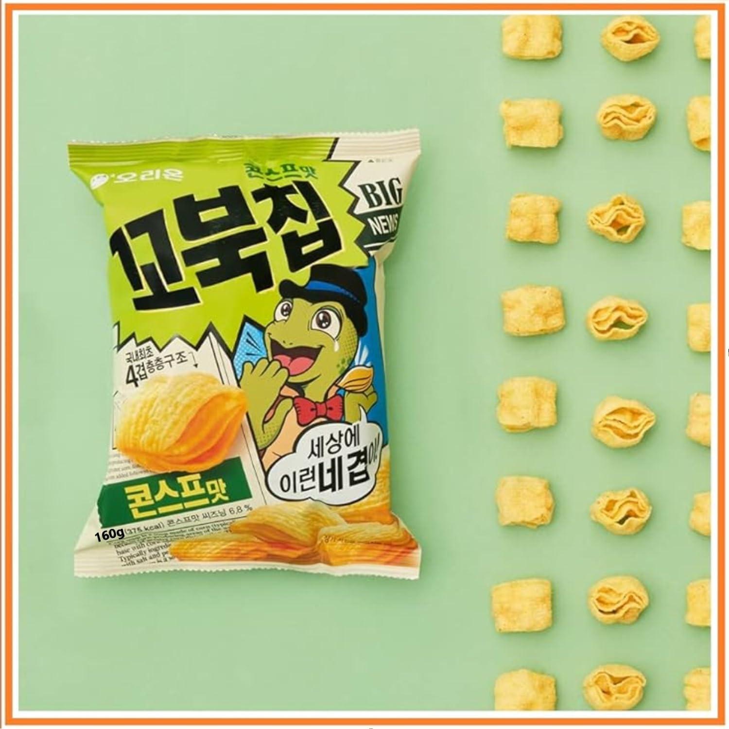 Generic Generic Orion Turtle Chip Spicy Flavors Combination/Netflix Movie Night K-Snack Party Sets / 2024 New Flavors (choco+corn Gift Box)