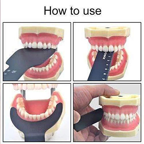 N/U 6Pcs Dental Photo Contrast Black Background Board Intraoral Orthodontic Photographic Contrast Palatal Photography Contraster
