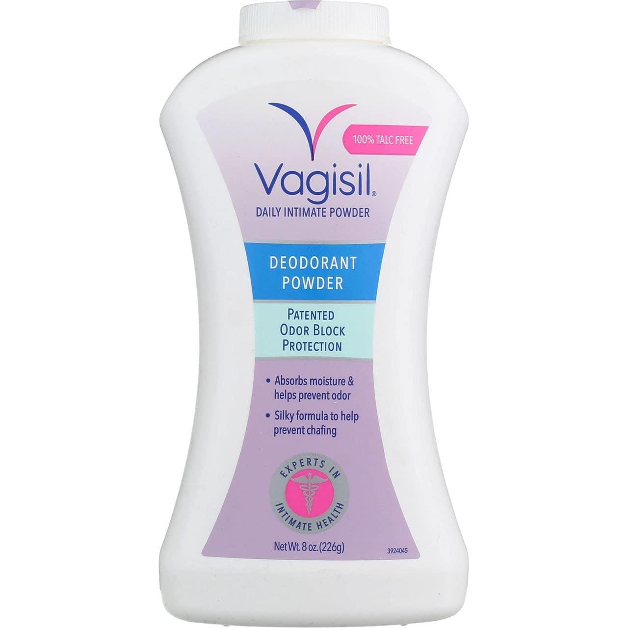 Vagisil Vagisil Odor Block Deodorant Powder, 8 Ounce - Pack of 6 (Packaging May Vary)