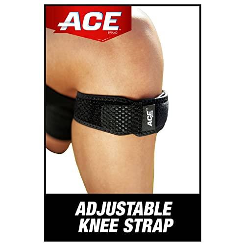 ACE ACE Brand Knee Strap, Adjustable, Black, 1/Pack