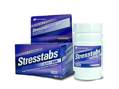 Funnyhealthshop Wyeth Vitamins Minerals Stresstabs 600 with Zinc 60 tabs.