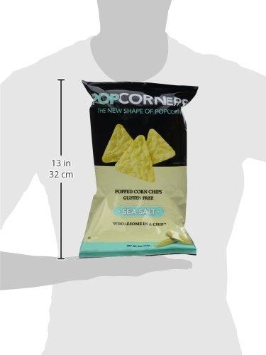 Popcorners Popcorners Sea Salt Popped Corn Chips, 5 oz