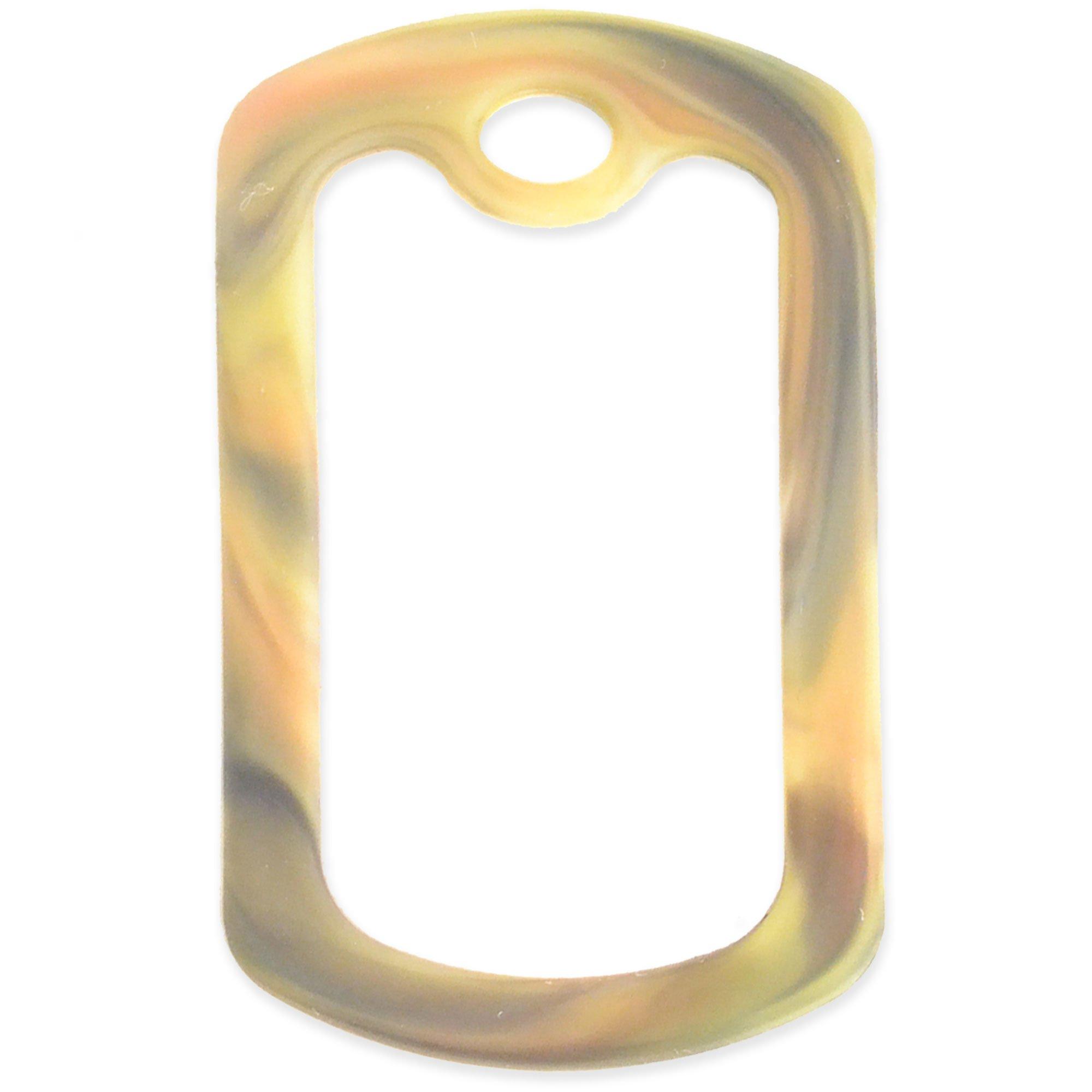 Goods For Giving Dairy Allergy Medical Alert ID Necklace with Pink Tag, Camo Forest Silencer, and 30'' USA Chain - 154 Color Choices