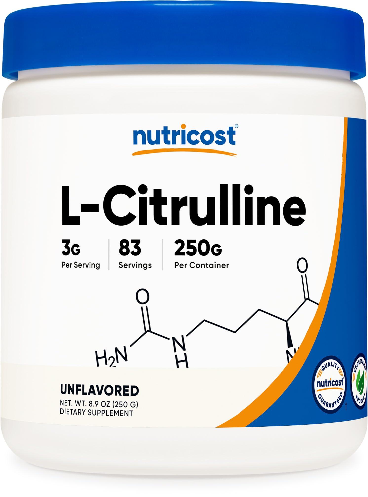 Nutricost Nutricost Pure L-Citrulline (Base) Powder 250 Grams
