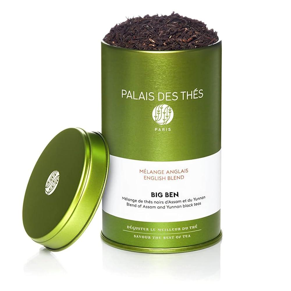 Palais des Ths Palais des Ths - Signature Tea Blends Collection - Premium Single Estate Big Ben English Breakfast Tea - 3.5oz Loose Leaf Metal Gift Tin