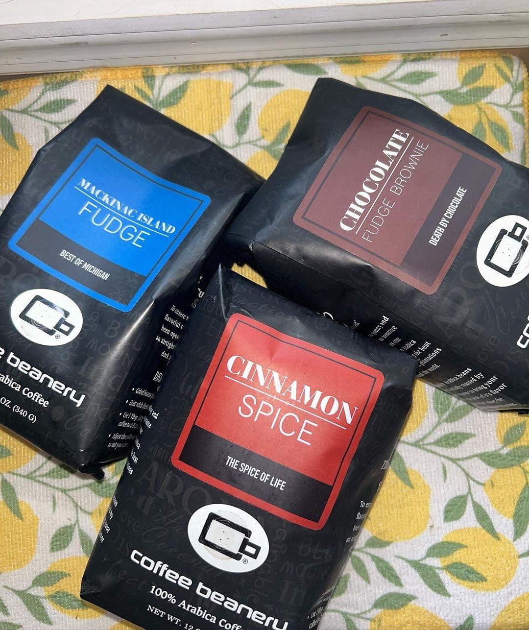 Coffee Beanery Chocolate Fudge Brownie Decaf Coffee by Coffee Beanery | 12oz Flavored Decaf Coffee Beans Medium Roast Coffee | 100% Specialty Arabica Coffee Whole Bean | Gourmet Coffee Whole Beans