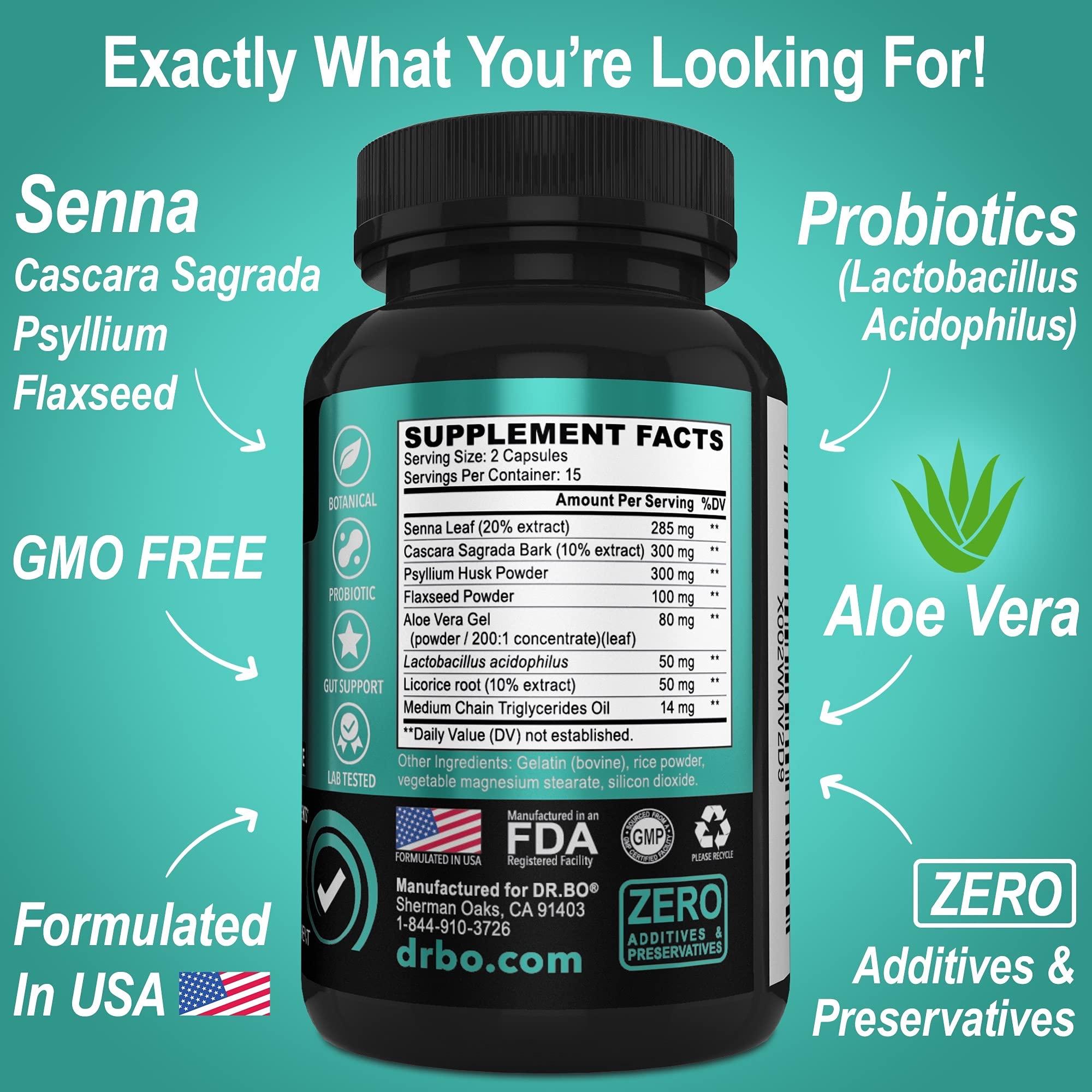 DR. BO Activated Charcoal & Colon Cleanser Detox - Organic Coconut Charcoal Pills & Colon Cleanse for Stomach Gas Bloat & Regularity - Bowel Movement Supplements for Stomach Bloating, Gut Support