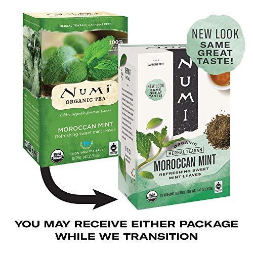 Numi Numi Organic Tea Moroccan Mint, 18 ct
