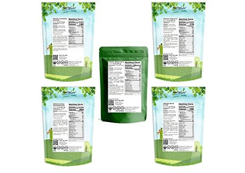 Food to Live Organic Nuts in a Gift Box - A Variety Pack of Pecans, Macadamia Nuts, Hazelnuts, Walnuts and Brazil Nuts