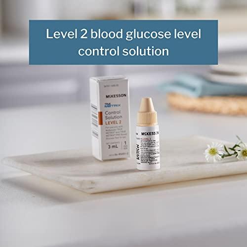 McKesson McKesson True METRIX Blood Glucose Testing Control Solution, Level 2, 3 mL Vial, 24 Count
