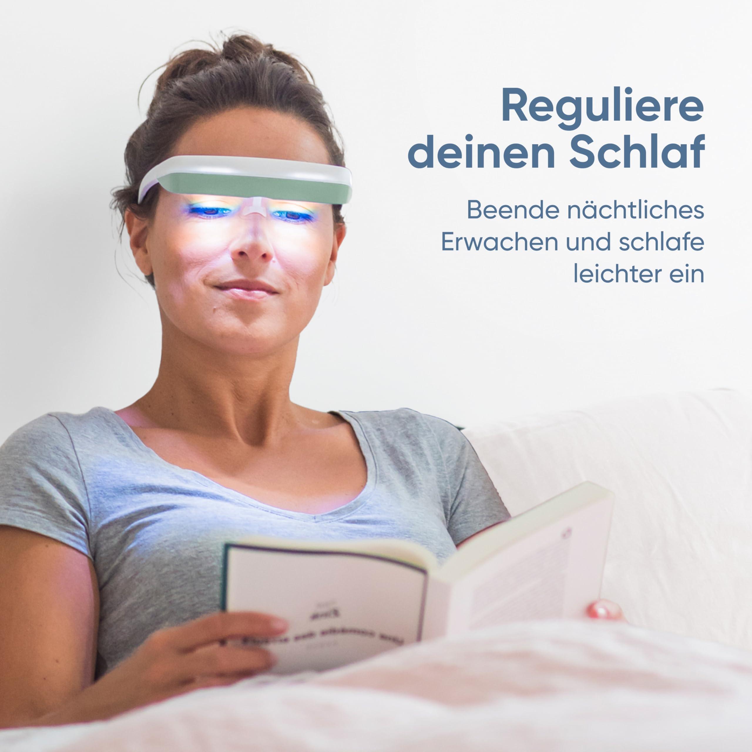 luminette Luminette 3 Light Therapy Glasses - Wearable Light Therapy Lamp - Natural Relief for Sleep Problems, Seasonal Mood Disorders & Jet lag - Portable Daylight Lamp (Green)