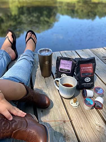 Coffee Beanery Vanilla Macadamia Nut Decaf Coffee by Coffee Beanery | 12oz Flavored Decaf Coffee Ground Medium Roast Coffee | 100% Specialty Arabica Coffee Ground | Gourmet Coffee | Flavored Fine Ground Coffee Medium Roast