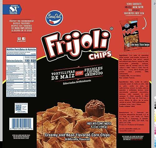Bocadeli Bocadeli Frijoli Chips,5.29 oz, Bean Flavored Corn chips, Salvadoran Snacks (1 Pack)
