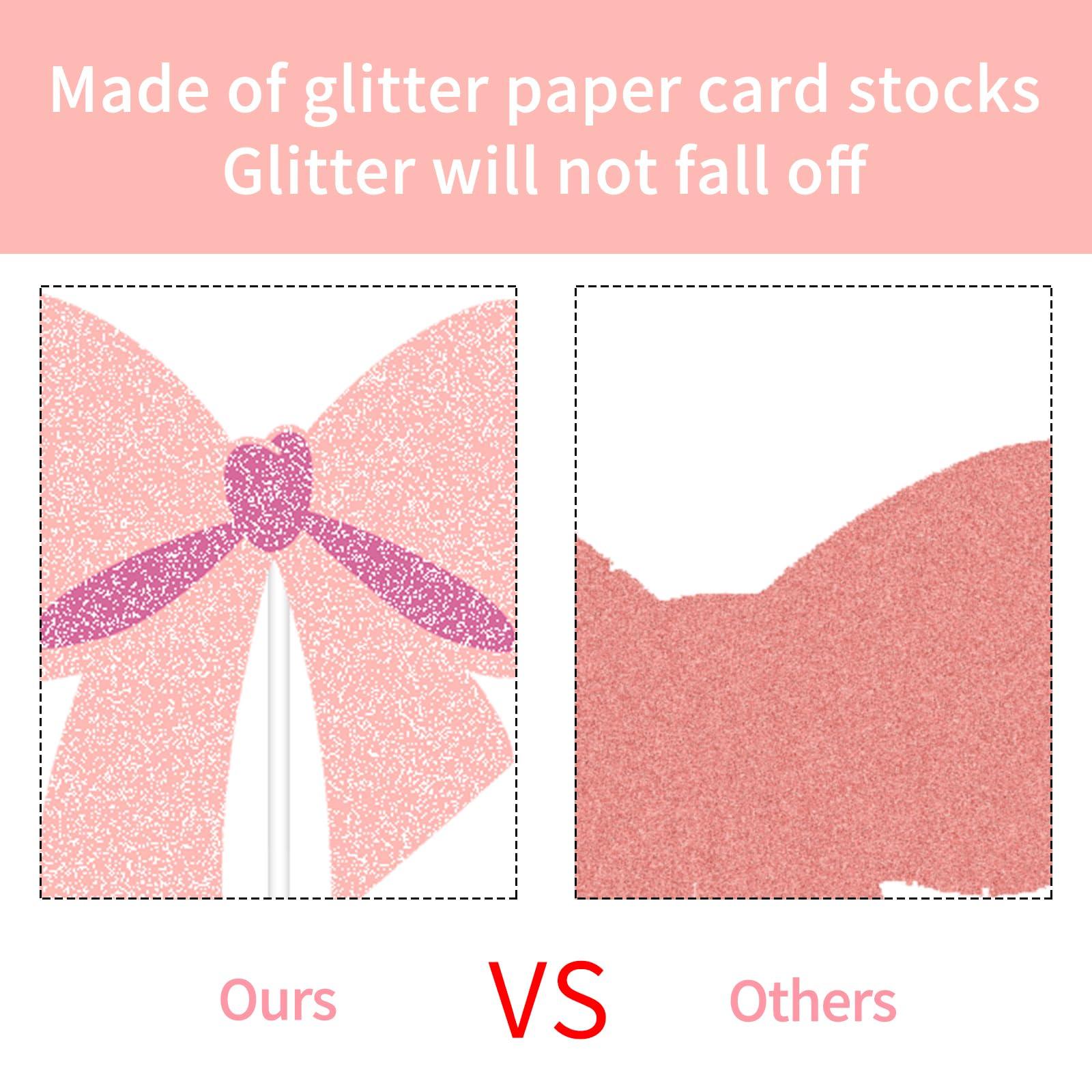 G-LOVELY\'S 24 PCS Oh Baby Cupcake Toppers Glitter Oh Baby Cake Decorations Baby Shower Gender Reveal Cupcake Picks for Boy or Girl Theme Baby Shower Kids Birthday Party Supplies