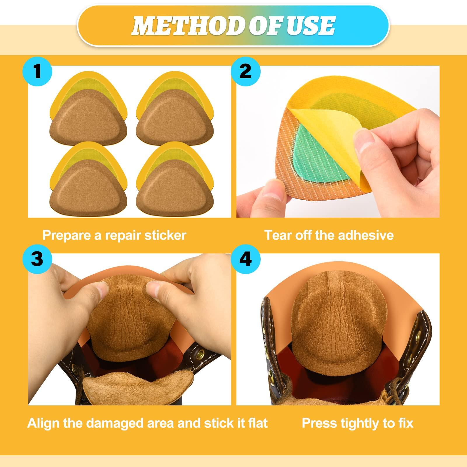 HTZNHXT 4 Pair Leather Boots Heel Grips Liner Cushions, Shoe Filler Inserts for Women/Men Loose Shoes, Heel Pads Improved Comfort and Fit for Sneaker