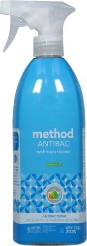 Method Method Antibacterial Bathroom Cleaner, Spearmint, Removes Mold + Mildew stains, 28 Fl Oz