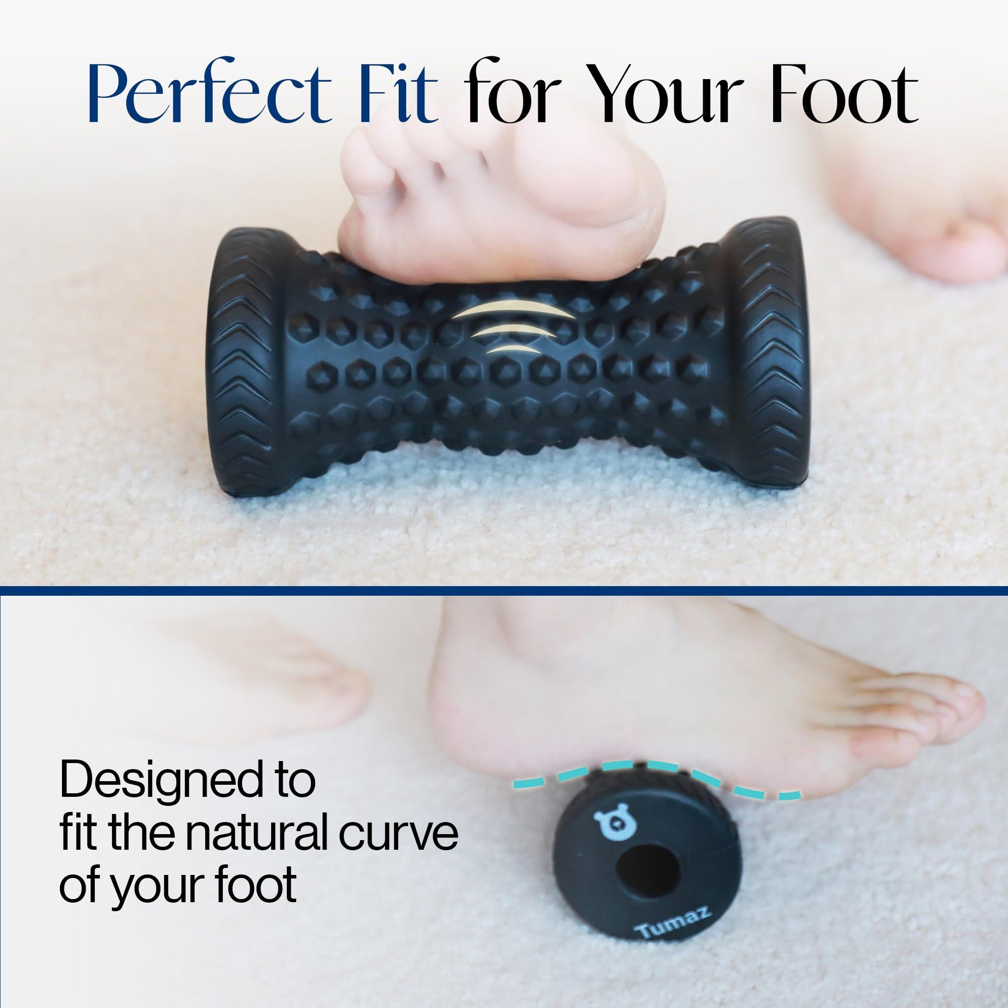 Tumaz Tumaz Foot Roller, Foot Roller Massager Plantar Fasciitis Ergonomic Foot Roller Massager for Arch Pain, Trigger Points & Deep Tissue, Portable - Reflexology Tool, Plantar Fasciitis Roller