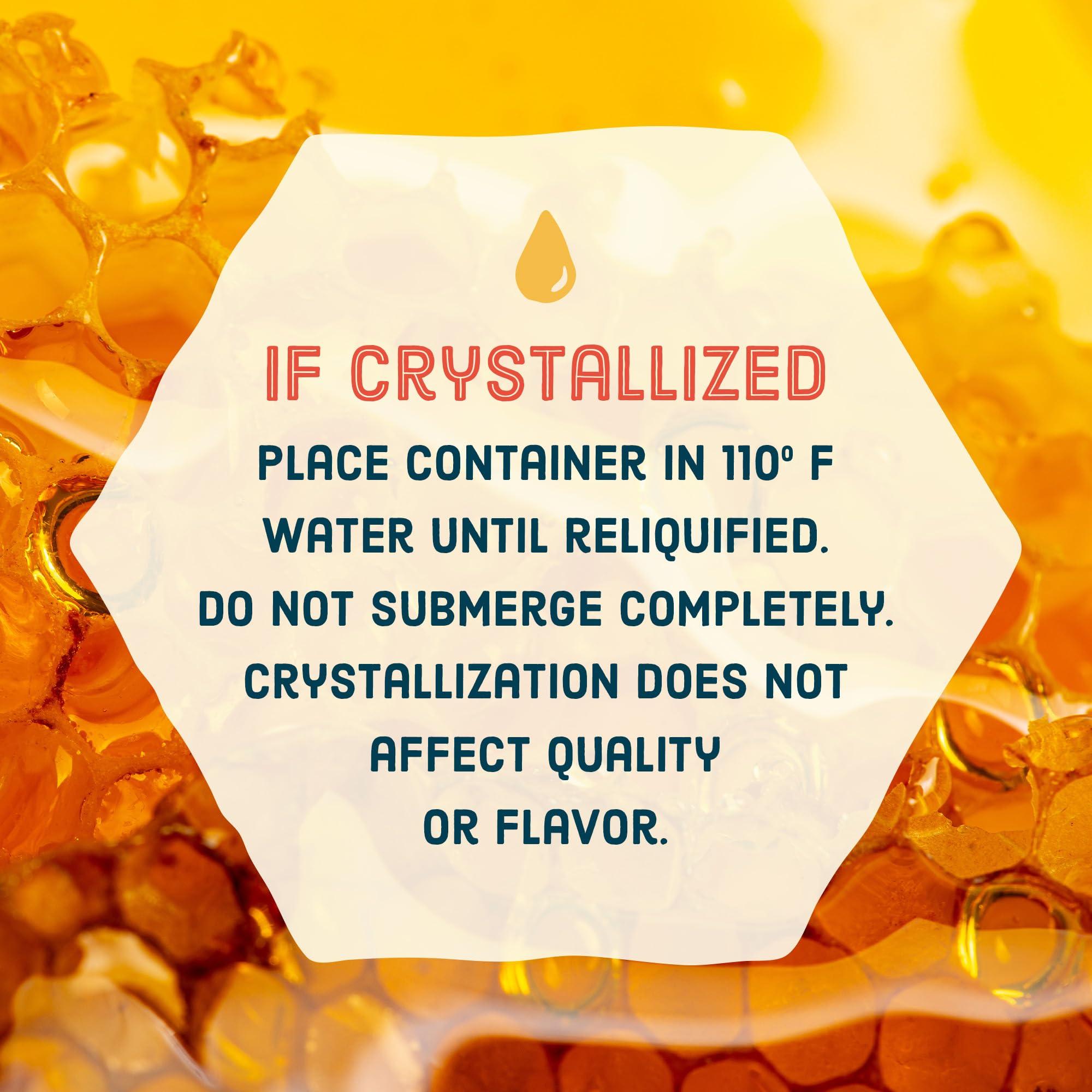 Local Hive Local Hive Utah Raw Unfiltered Honey 32oz, 100% Pure US Honey, Sourced from American Bees and Beekeepers - Natural Sweetener, Ideal for Tea, Baking, and Cooking