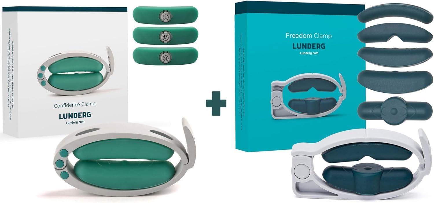 Lunderg Confidence Clamp + Freedom Clamp by Lunderg - Comfortable Urinary Incontinence Clamps