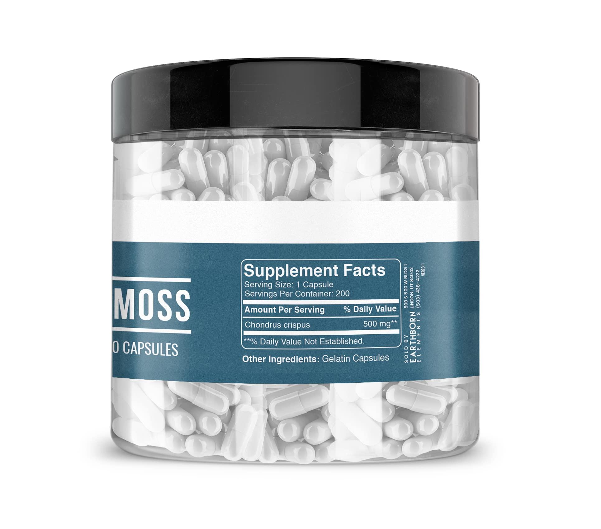 Earthborn Elements Earthborn Elements Irish Sea Moss 200 Capsules, Pure & Undiluted, No Additives