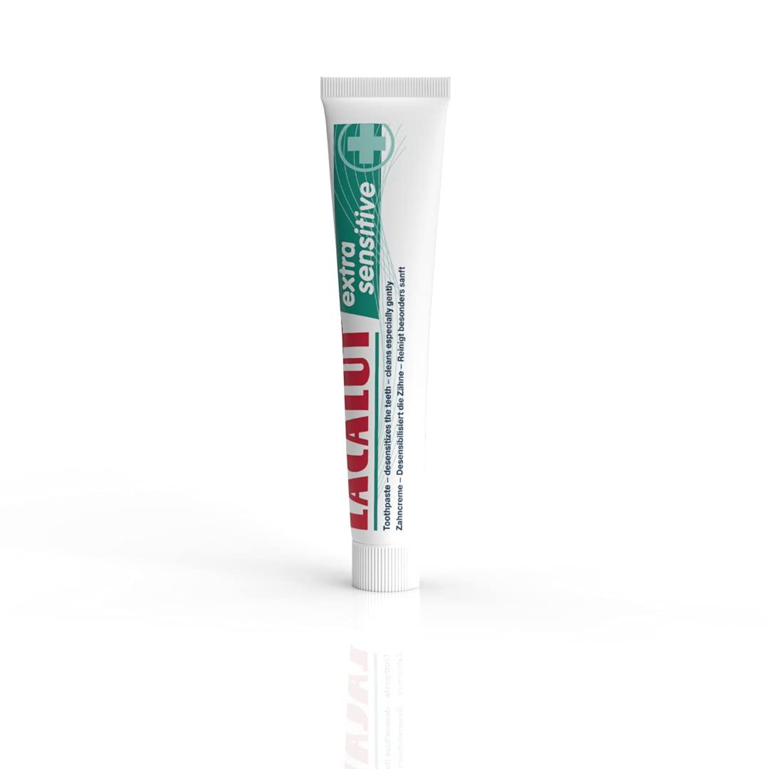 Lacalut LACALUT Extra Sensitive Toothpaste, Repair & Protect Sensitive Teeth - Cavity Prevention & Stain Removal 2.5 Ounces