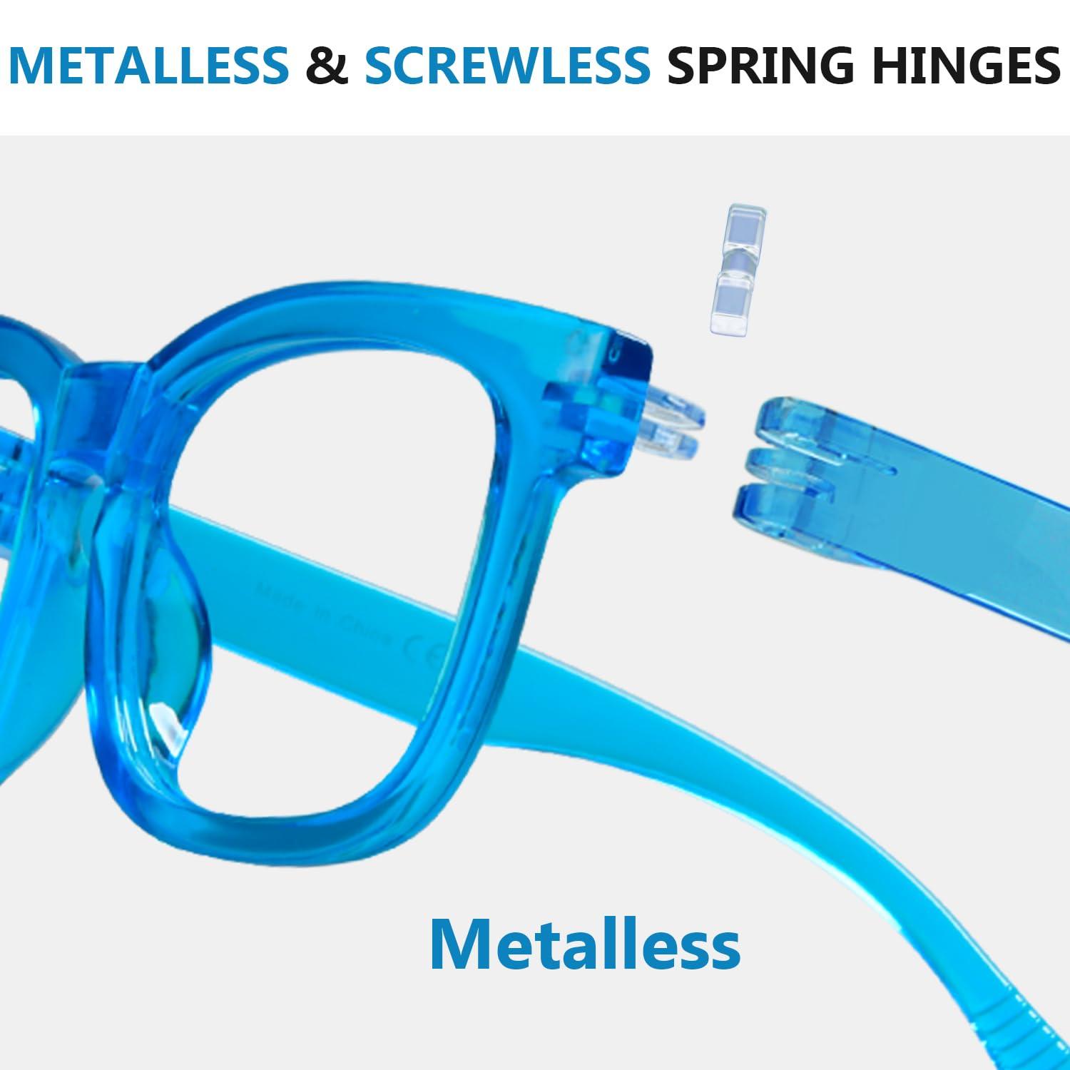 Eyekepper (Must Buy Both Eye) Metalless Reading Glasses Different Strength Each Eye Blue-Left Eye+2.00
