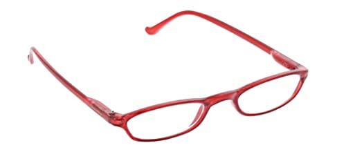 Peepers by PeeperSpecs Peepers by PeeperSpecs Women's Skinny Mini Rectangular Reading Glasses, Red, 48 + 1.5