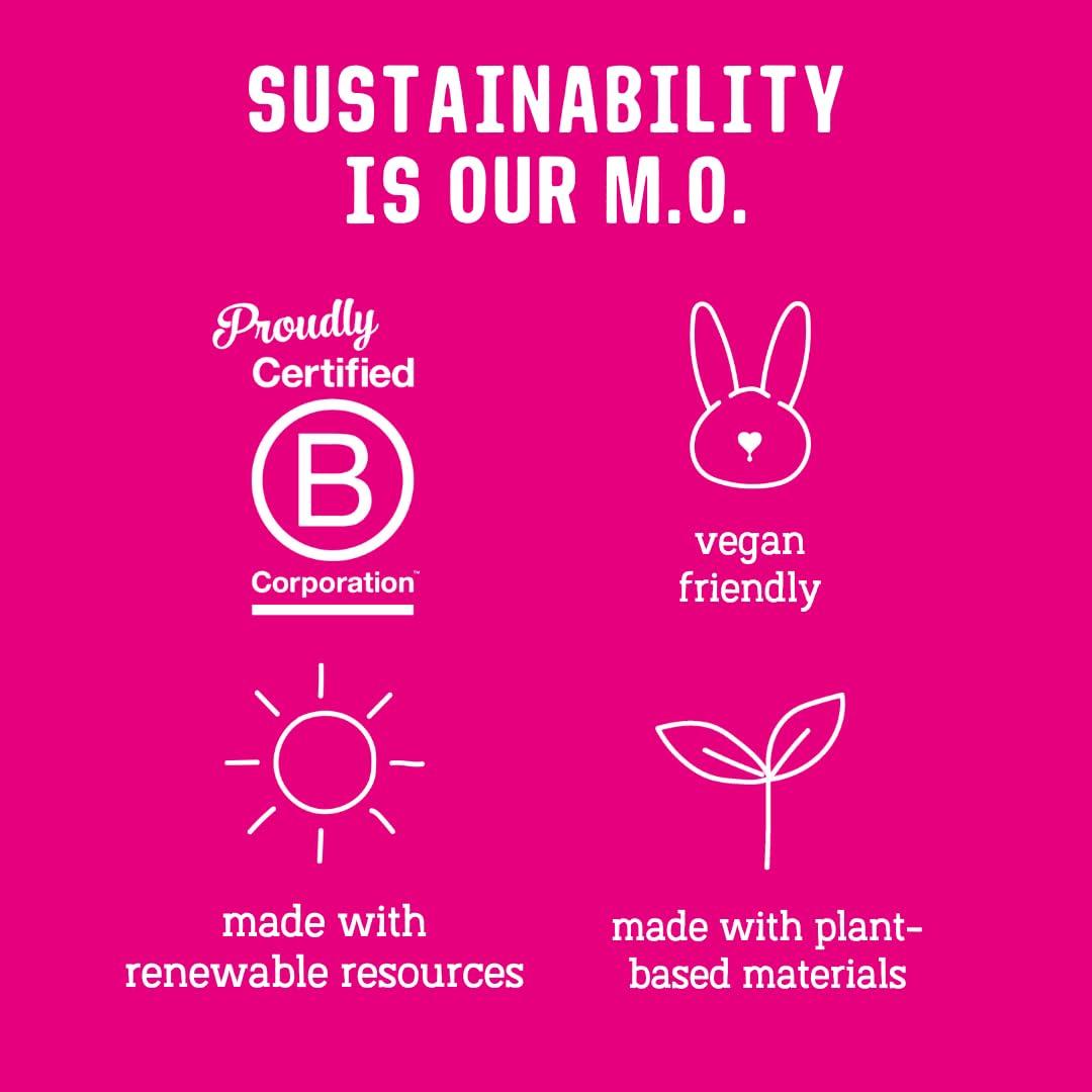 FLO FLO Organic Bamboo Period Pads for Women, Biodegradable, Winged, Feminine Care, Organic Menstrual Products, Plant-Based, Plastic-Free, Sanitary Napkins, Night Pads, Black-Owned, Compostable,14 Count