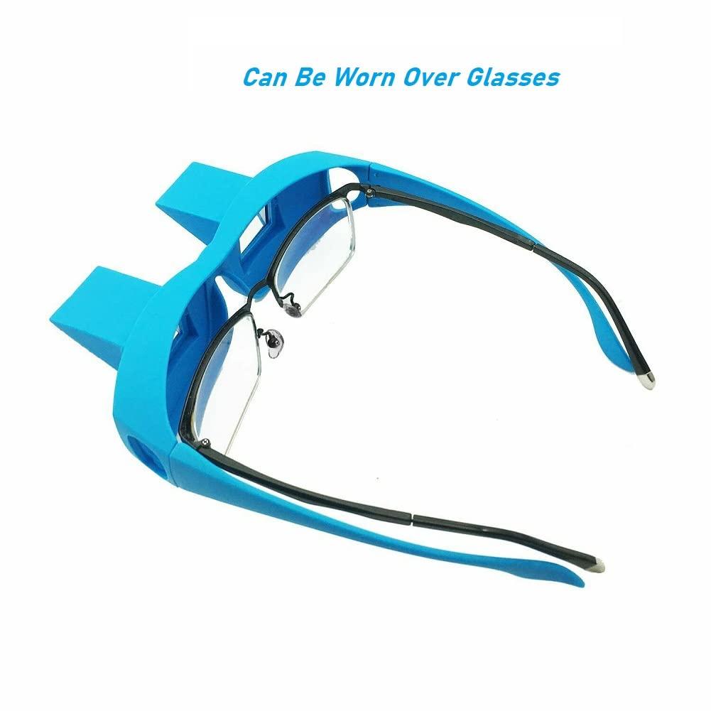 FveBzem FveBzem Prism Glasses Lazy Glasses Bed Prism Spectacles Horizontal Eyeglasses Lazy Readers for Reading/Watching TV Lying Down in Bed/Sofa, 90 Degree, Myopia Presbyopic usable, Unisex, Pain Relief