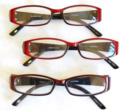 Magnivision / Foster Grant (3 PAIR+ BONUS) Foster Grant"VICTORIA" +1.50 Designer Reading Glasses H9 + FREE BONUS MICROFIBER CLEANING CLOTH
