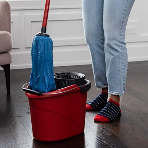 O-Cedar O-Cedar Microfiber Cloth Mop & QuickWring Bucket with Extra Refill, 2 Piece Set