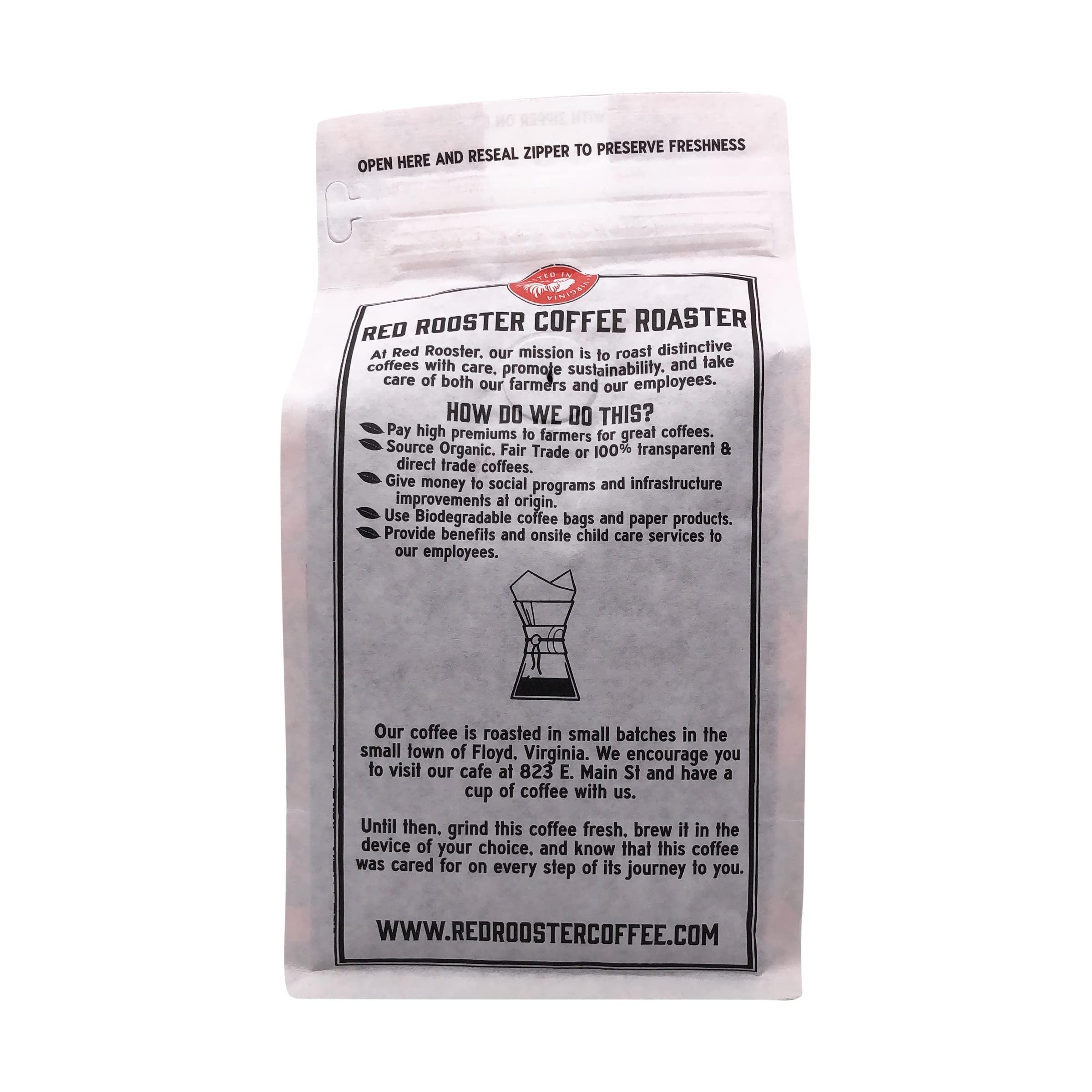 Red Rooster Coffee Roaster Red Rooster Coffee Roaster, Organic Old Crow Cuppa Joe, Whole Bean Coffee - 2 Pound Bag