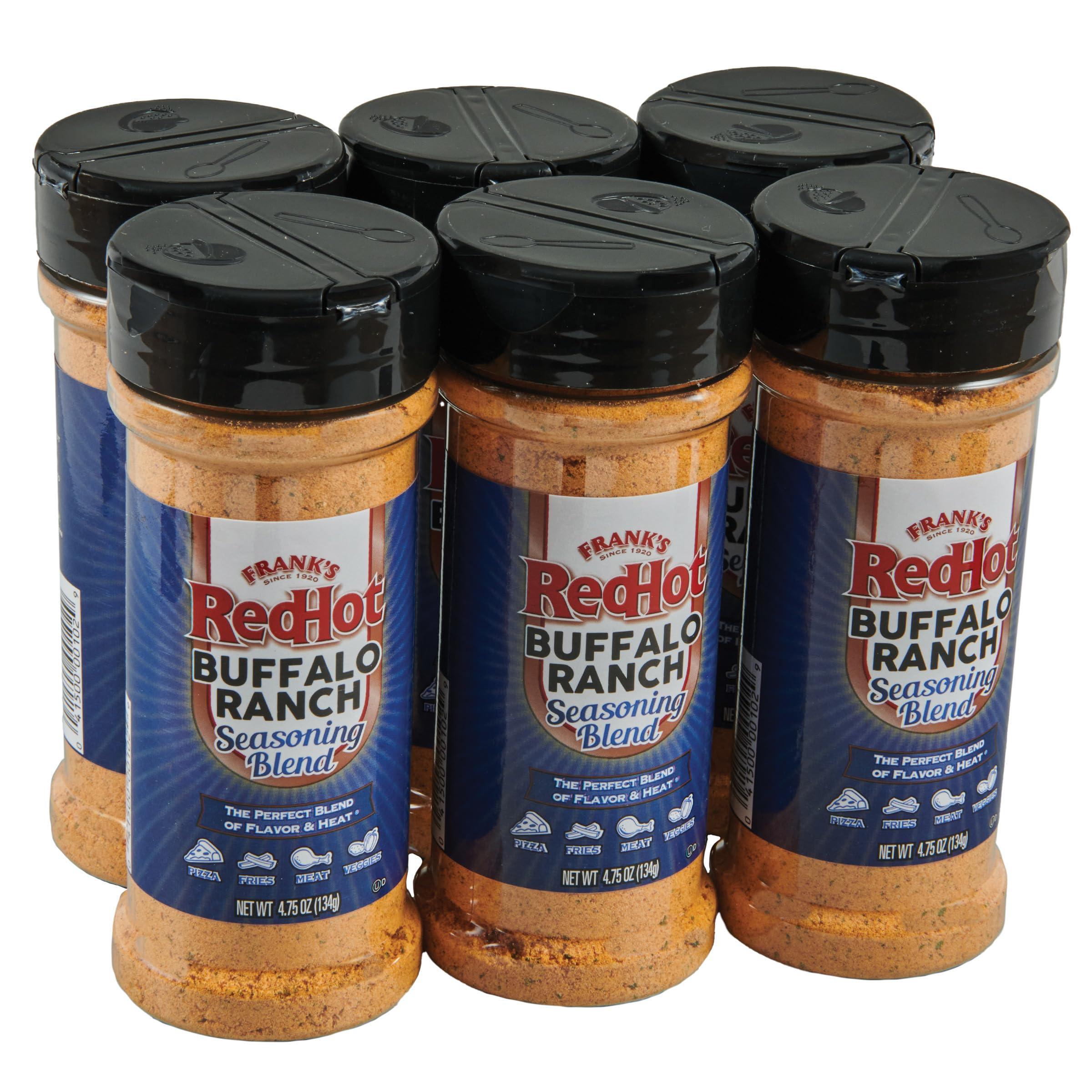 Frank's RedHot Frank's RedHot Buffalo Ranch Seasoning Blend, 4.75 oz (Pack of 6)