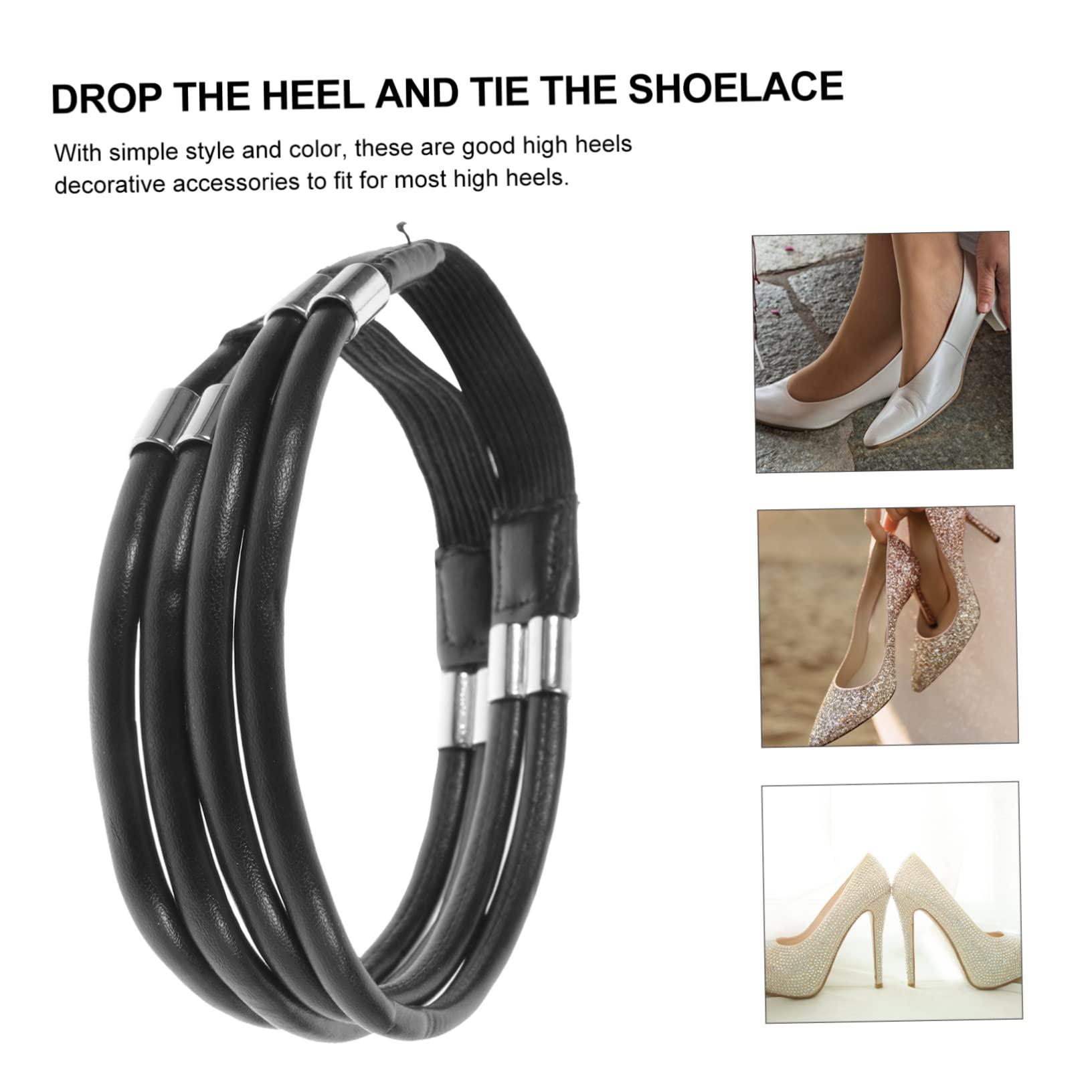 Adorainbow Adorainbow 5 Pairs High Heel Strap Elastic Shoe Laces Elastic Laces Adjustable Shoe Straps High Heel Accessories High Heels Shoelaces Altos De Mujer Ladies Pumps Elastic Shoe Straps for Heels