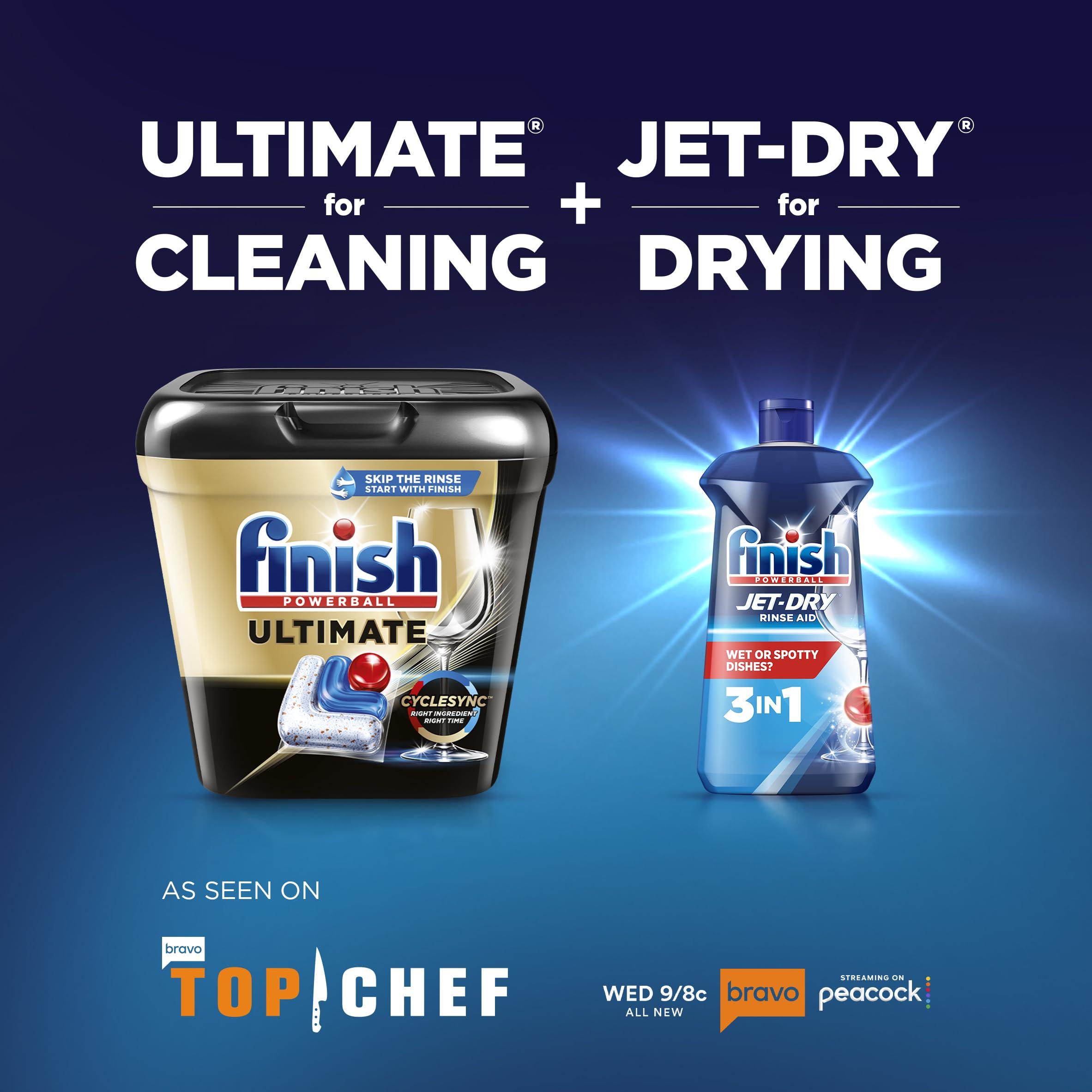 Finish Finish Ultimate Dishwasher Detergent- 28 Count - With CycleSync Technology - Dishwashing Tablets - Dish Tabs