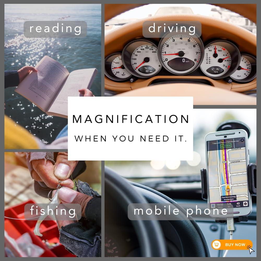 proSPORT proSPORT Polarized Bifocal Sunglass Readers Deep Sea Fishing Fisherman String Lanyard Sport Wrap UV400 Men Women Anti-Glare 1.50 2.00 2.50 c