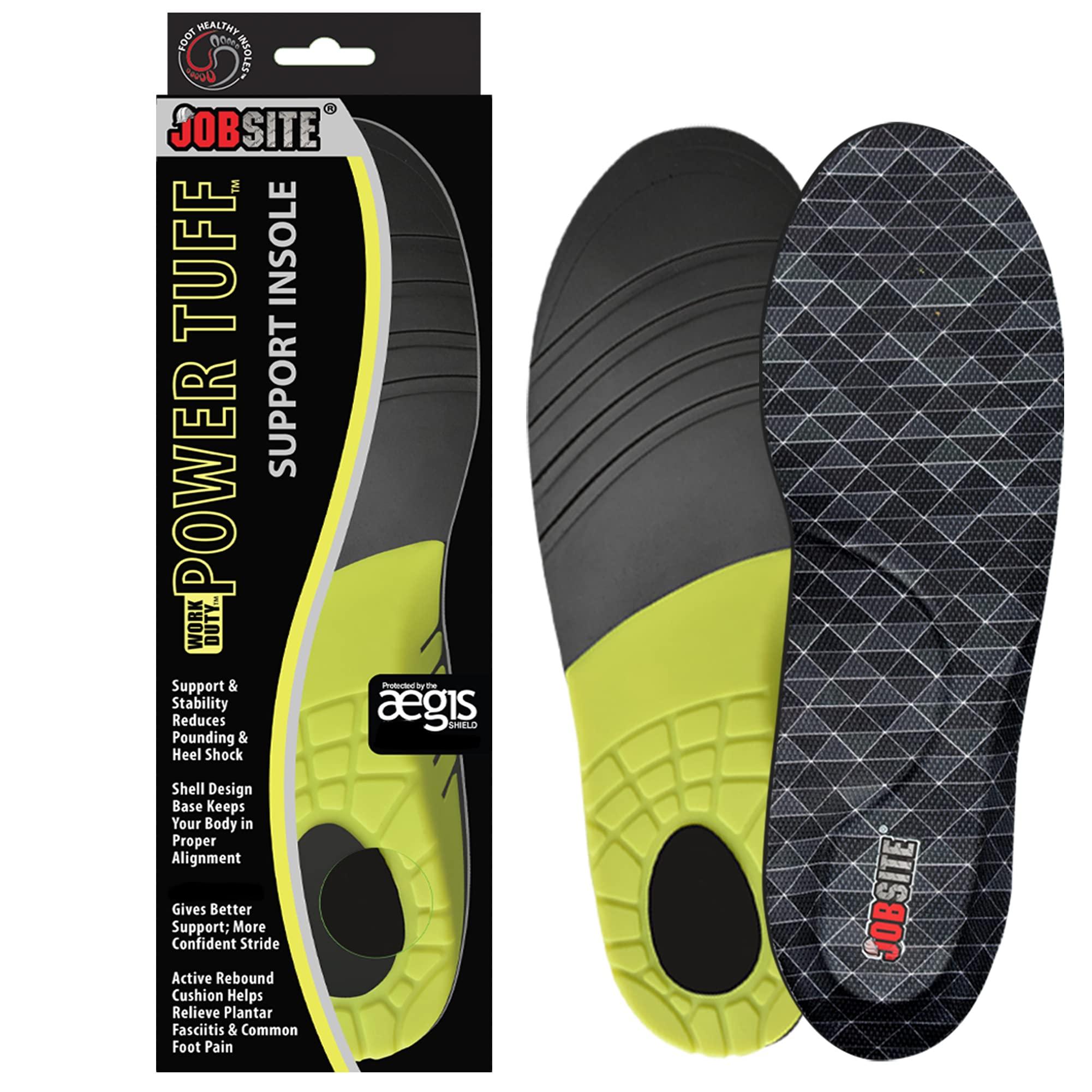 JOB SITE JobSite Power Tuff Anti-Fatigue Support Work Orthotic Insoles - Jumbo