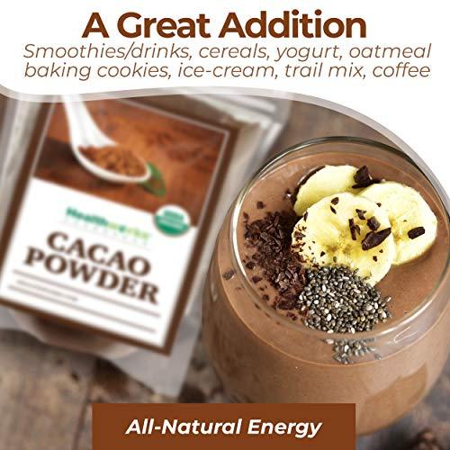 Healthworks Healthworks Cacao Powder (48 Ounces / 3 Pounds) | Cocoa Chocolate Substitute | Certified Organic | Sugar-Free, Keto, Vegan & Non-GMO | Peruvian Bean/Nut Origin | Antioxidant Superfood