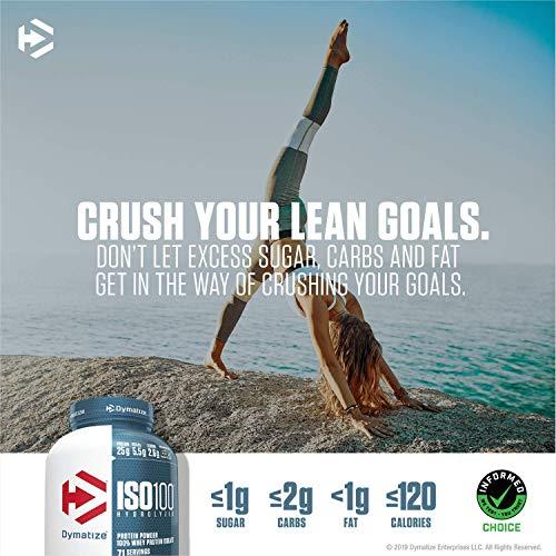 Dymatize Dymatize ISO100 Hydrolyzed Protein Powder, 100% Whey Isolate, 25g of Protein, 5.5g BCAAs, Gluten Free, Fast Absorbing, Easy Digesting, Fruity Pebbles, 5 Pound
