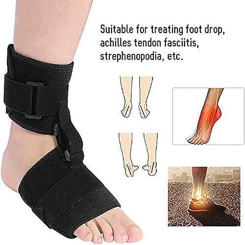 oiakus oiakus Foot Drop Corrector, AFO Ankle Orthosis Splint Support, Pain Relie Foot Drop Orthosis Corrector Adjustable Foot Drop Brace Assist Strap For Improved Walking Gait