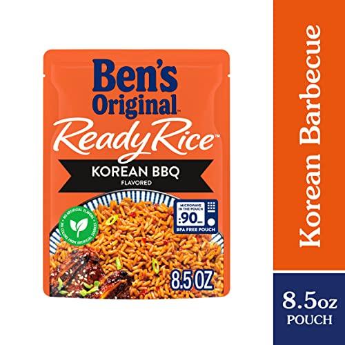 BEN'S ORIGINAL BEN'S ORIGINAL Ready Rice Korean BBQ Flavored Rice, Easy Dinner Side, 8.5 OZ Pouch (Pack of 12)