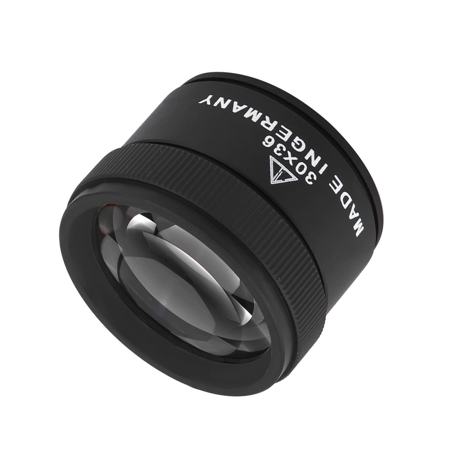 AMONIDA 30X Magnifying Lens Professional Jewelers Loupe Jewelry Loupe, Jewelers Eye Loupe, Jewelries Loupes Tool Jewelry Optical Magnifier Glasses, for/Stamps Jewelers for
