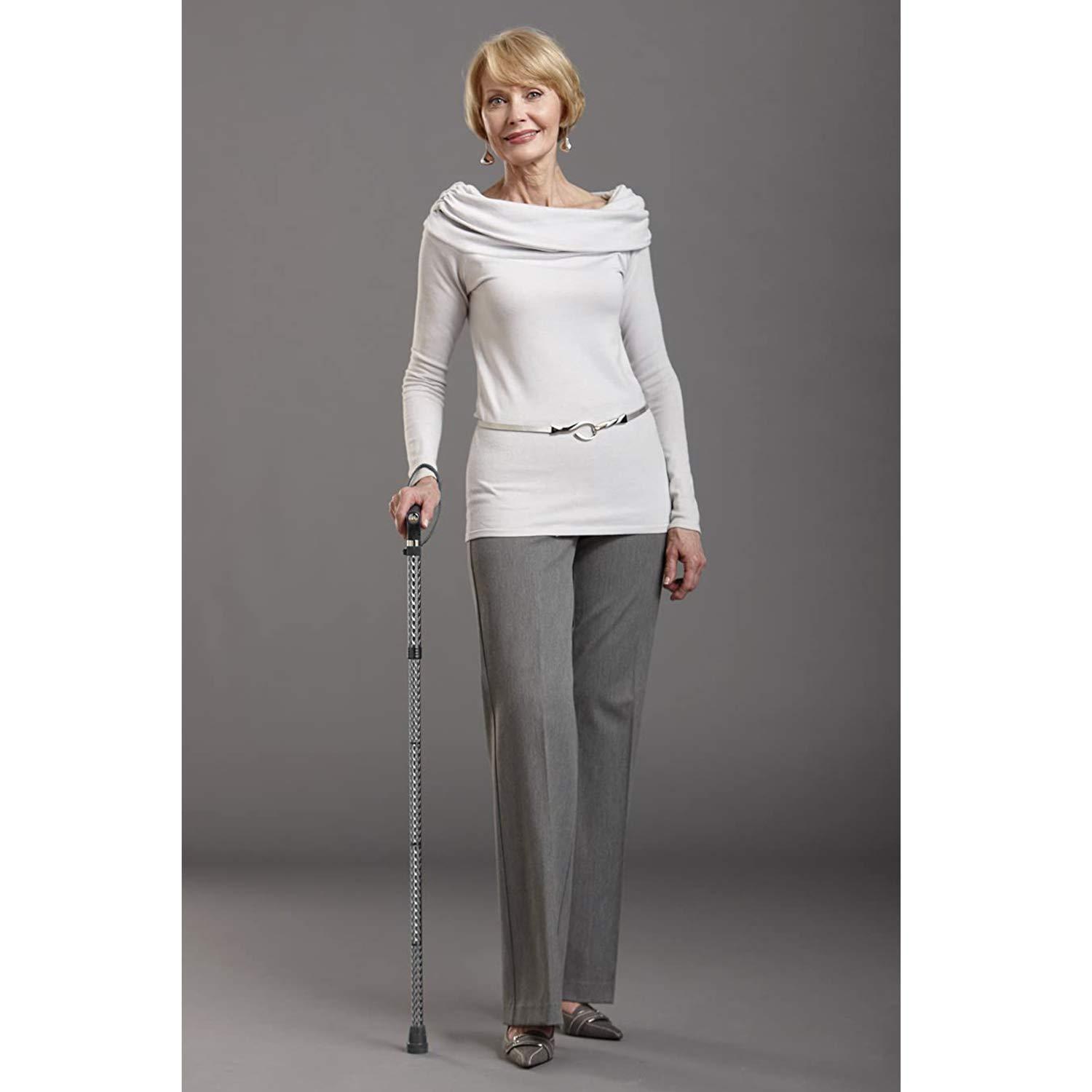 Switch Sticks Switch Sticks Walking Cane for Men or Women, Foldable and Adjustable from 32-37 Inches, FSA and HSA Eligible, Engraved Graphite