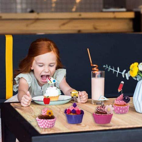 SWYOUN SWYOUN 36PCS Back to School Cupcake Topper First Day of School Welcome Party Decoration Supplies