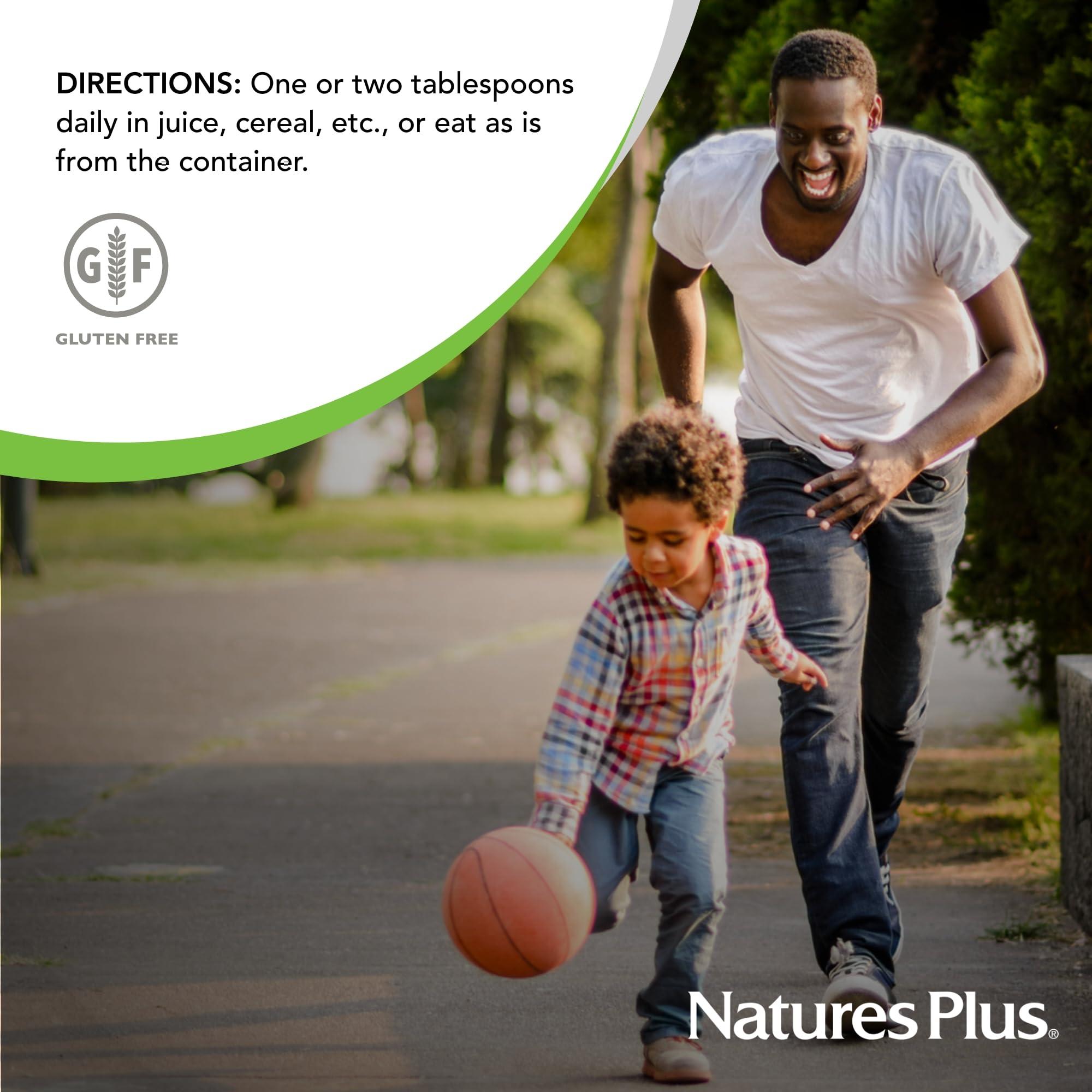 Nature's Plus NaturesPlus Lecithin Granules - 95% Soy Phosphatides, 12 oz - Lecithin Powder Supplement, Pleasant-Tasting, Oil-Free - Vegetarian, Gluten-Free - 45 Servings