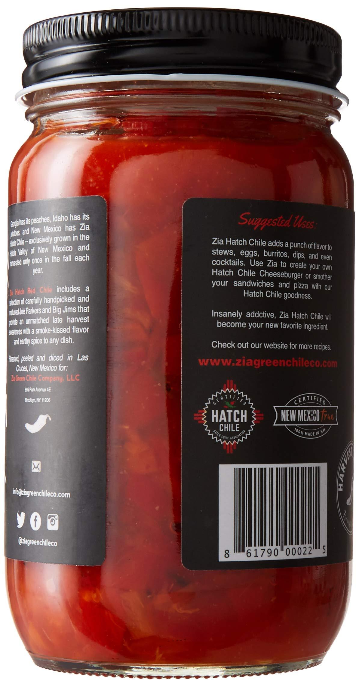 Zia Green Chile Company Original New Mexico Hatch Red Chile By Zia Green Chile Company - Delicious Flame-Roasted, Peeled & Diced Southwestern Certified Red Peppers For Salsas, Stews & More, Vegan & Gluten-Free - 16oz